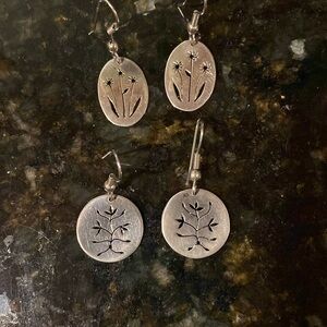 Handcrafted sterling silver earrings